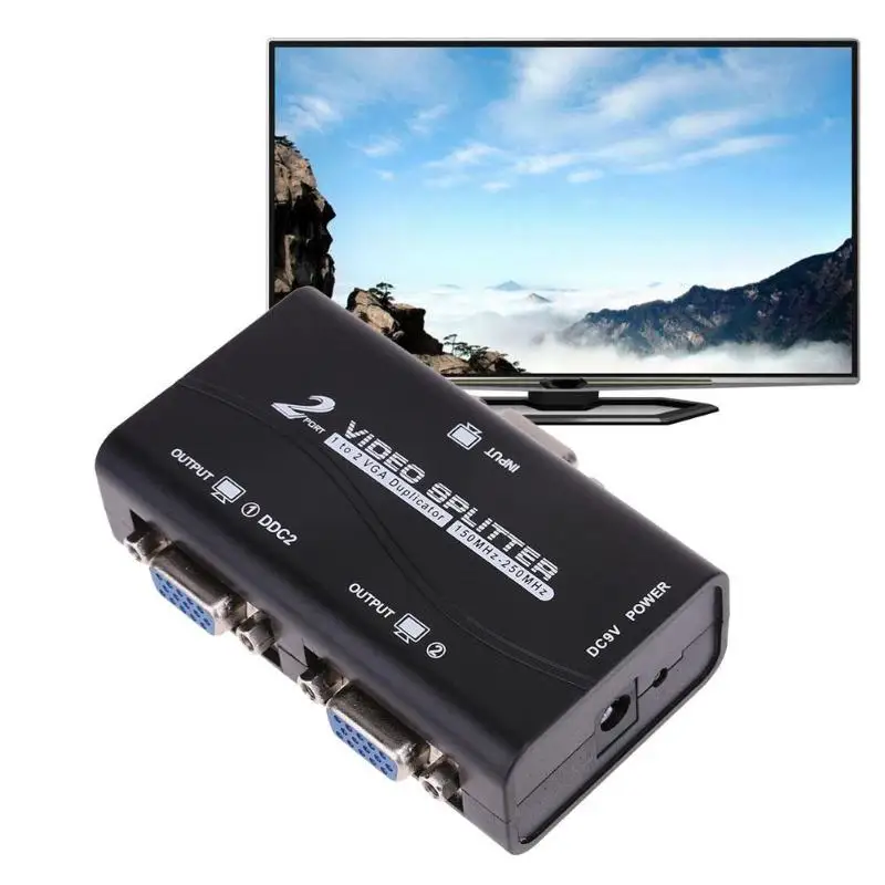 Разветвитель VGA ALLOYSEED 1 шт. от до 2 250 МГц HD разветвитель сигнала UHD усилитель для