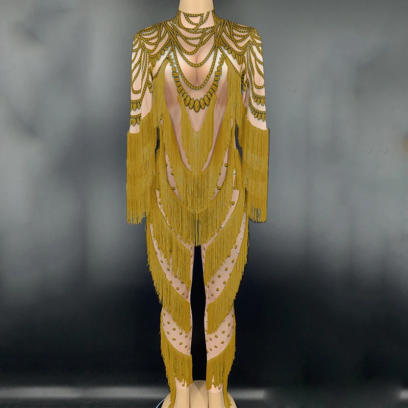 Женский сценический костюм обнаженный комбинезон для танцев на Пилоне