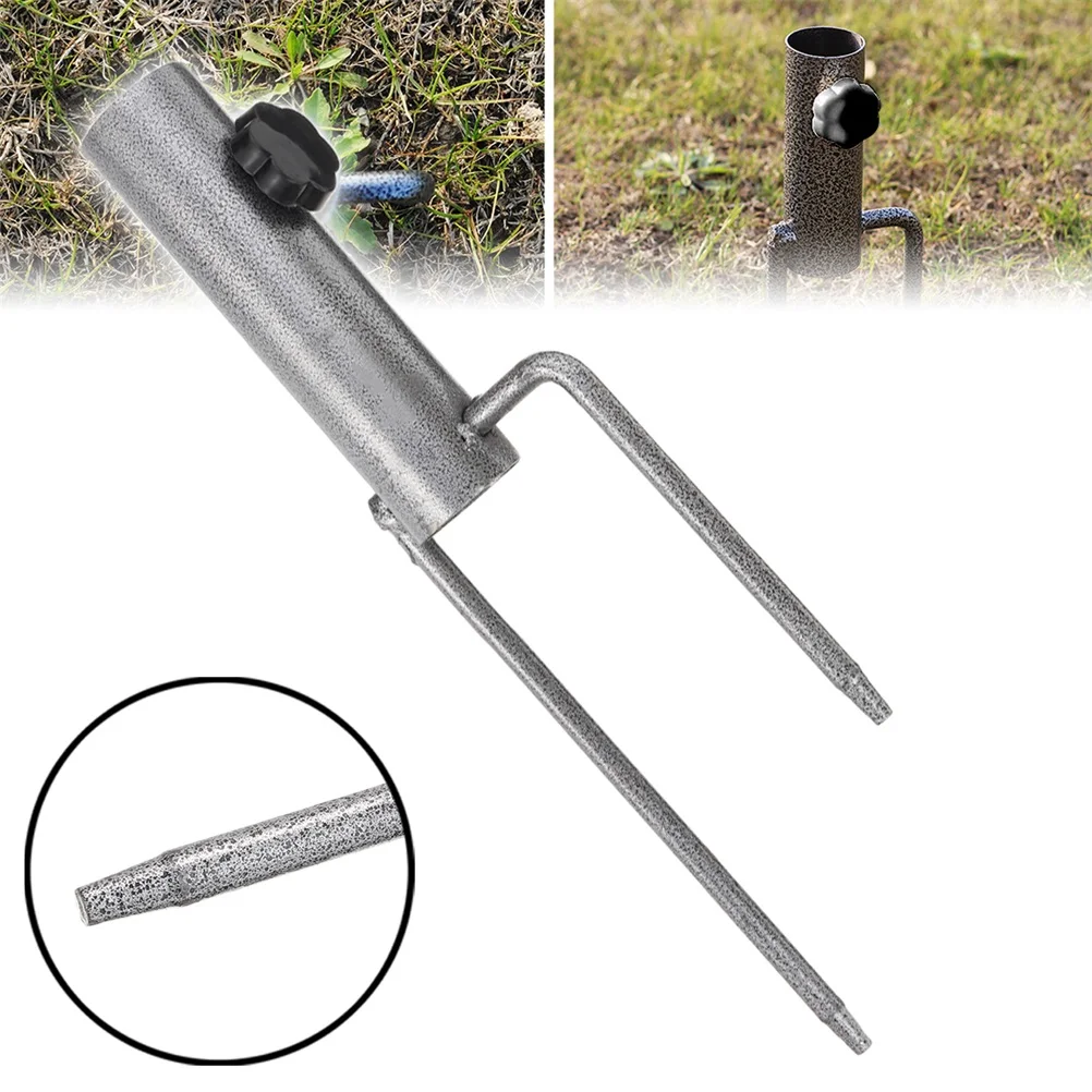 

Outdoor Garden Lawn Mandrel with Handle Holder for Parasol Umbrella