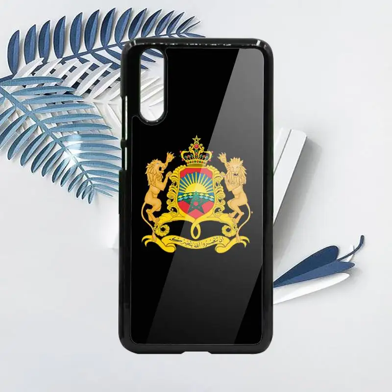 

Morocco Flag Coat Of Arms Symbol Phone Case PC For Samsung galaxy S note 8 9 20 10 e lite2019 plus pro ultra