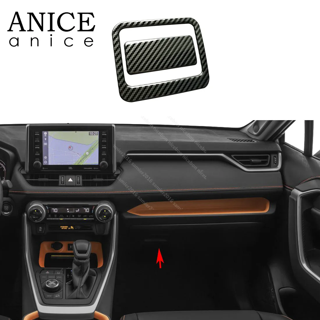 2 шт. углеродное волокно цвет нержавеющая сталь управление коробка для хранения