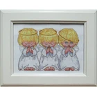 Набор для вышивки крестом, 3 ангела, высокое качество