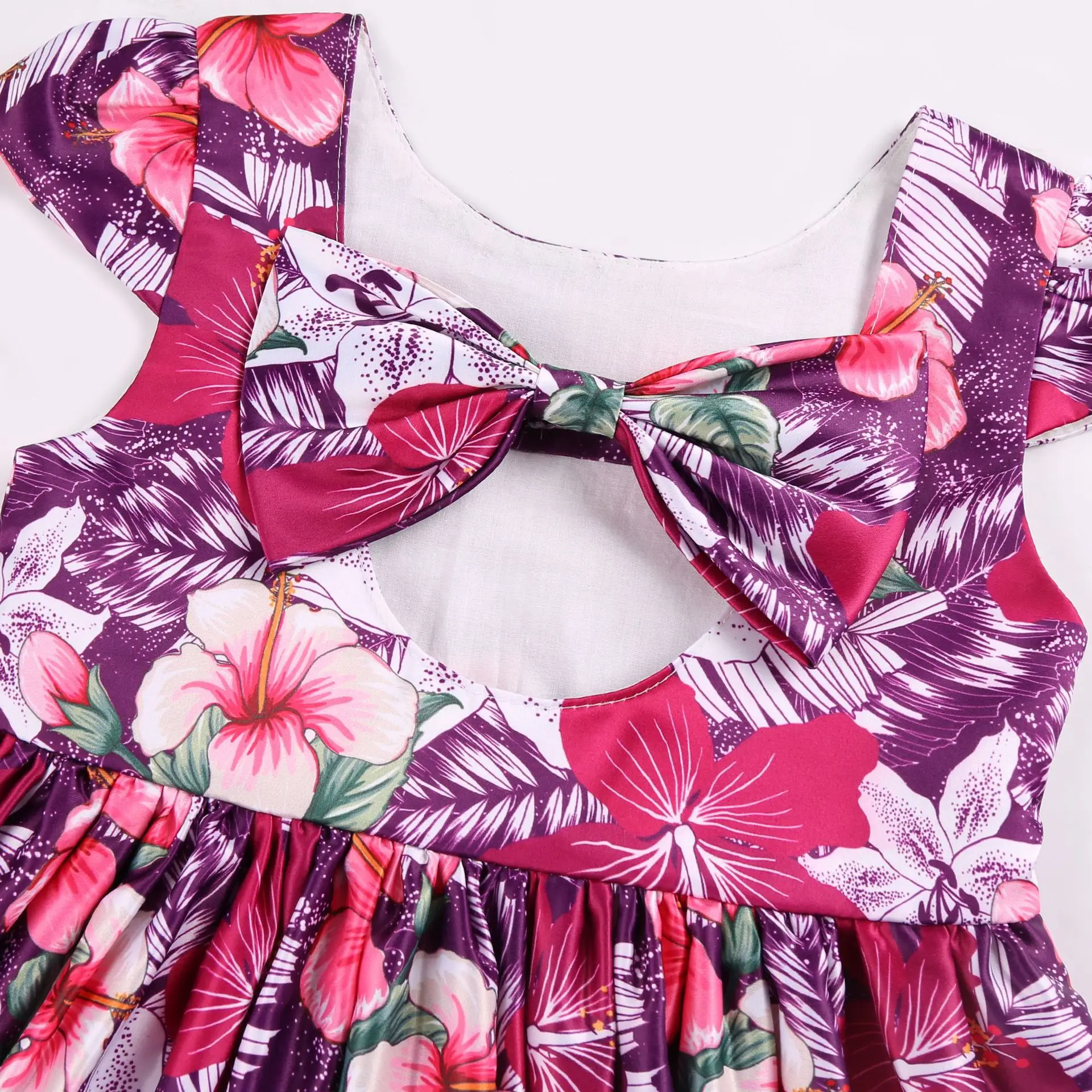 

girl dress printed off-the-shoulder princess dress small children's dress skirt in the ins children's skirt kids dress