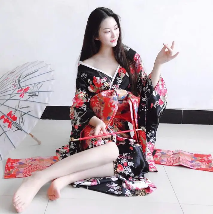 Оригинальный новый японский кимоно цветок сливы юката женщина сценическое