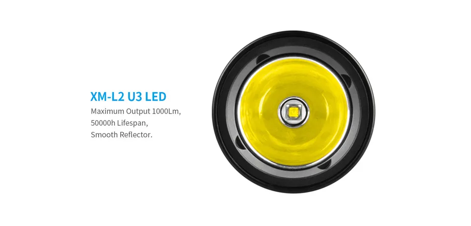 Xtar D26 1100 Cree XM-L2 мощный светодиодный светильник для дайвинга 18650 18700 26650 вращающийся Подводный фонарь с резьбовым отверстием для штатива