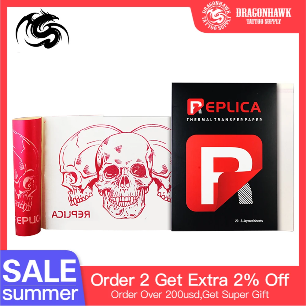 Hot 20 шт./компл. аксессуары для татуировок трафарет переводная бумага A4 карбоновые