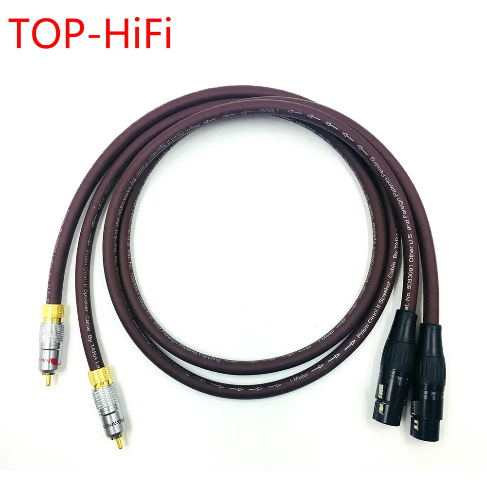 TOP-HiFi пара кабелей Nak-chi 2RCA папа на 2 XLR мама RCA соединительный аудиокабель