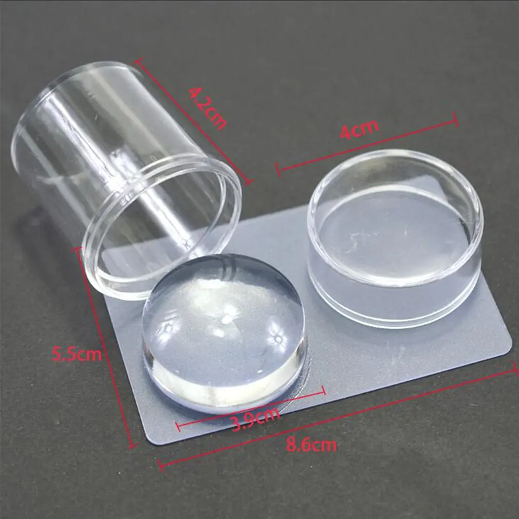 

Jelly Nail Art Transparent Stamping Plates Polish Print Template Manicure Print Accessories Stencils Nail Tools Sets Born Pretty