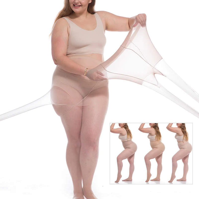Nylons супер эластичные колготки 1 шт. женские бесшовные чулки плюс размер магические тонкие большие размеры слезостойкие колготки анти-крюк
