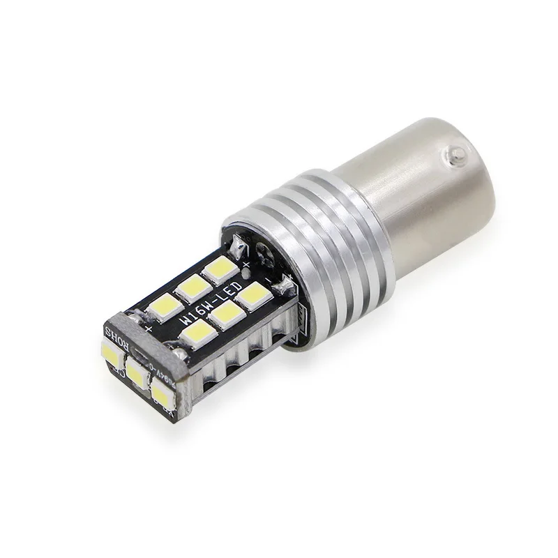 Wolflamp 2 шт. 1156 BA15S P21W светодиодный тормозной фонарь лампа автомобильная Поворотная сигнальная лампа 15SMD 2835 Светодиодный авто задний Реверс лампы белый 12V