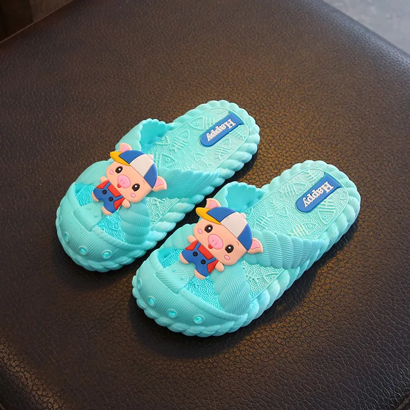 Детские летние туфли с дырками Нескользящие Мультяшные пещера дышащие для