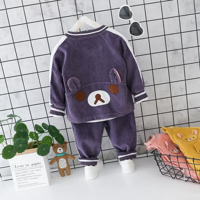 Детская одежда для маленьких девочек и мальчиков Одежда малышей Осенние костюмы