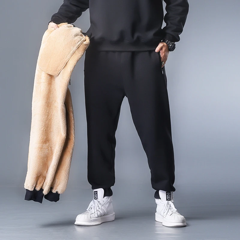 

Large Size 9xl 8xl 7xl 6xl Winter Thicken Sweatpants Men Warm Fleece Lined Trousers Jogging Streetwear Joggers Hiphop Pants Male