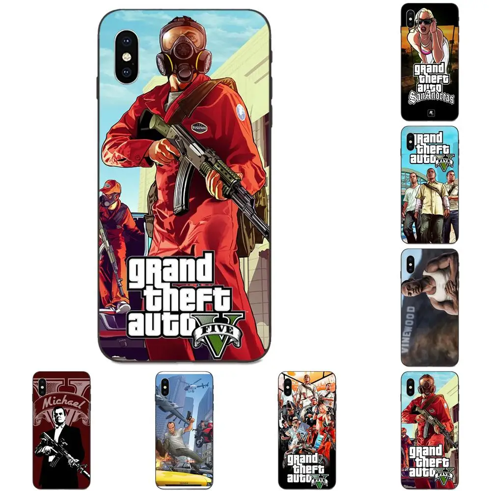 Grand Theft Auto Gta 5 V для Xiaomi Redmi Note 3 S 4 4A 4X 5A 6 6A 7 7A K20 Plus Pro S2 Y2 Y3 мягкий сотовый телефон |