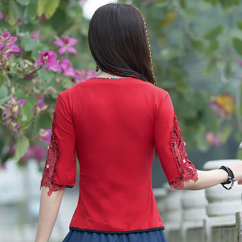 Женская футболка с вышивкой повседневный летний топ женская женский короткий в