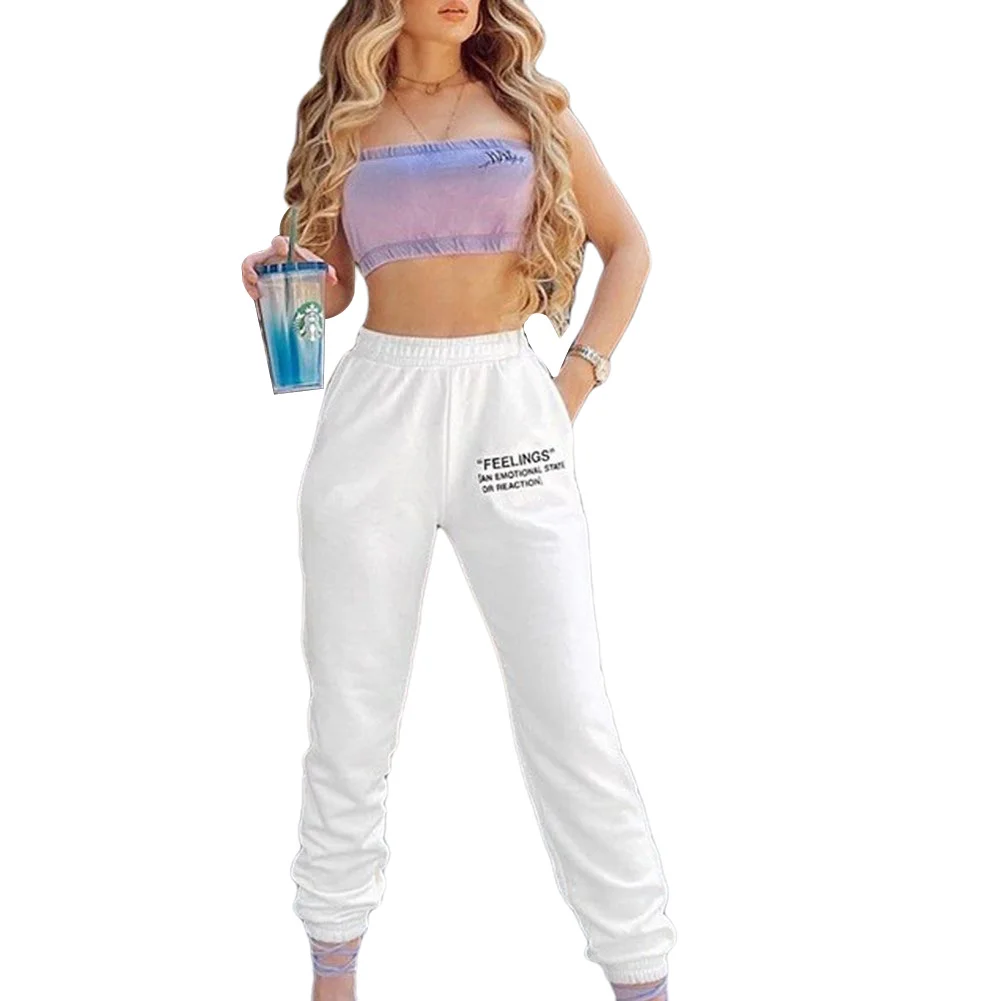 

Women Active Bottom Sweatpant, High Waist Sporty Gym Athletic Fit Jogger Pants Lounge Trousers