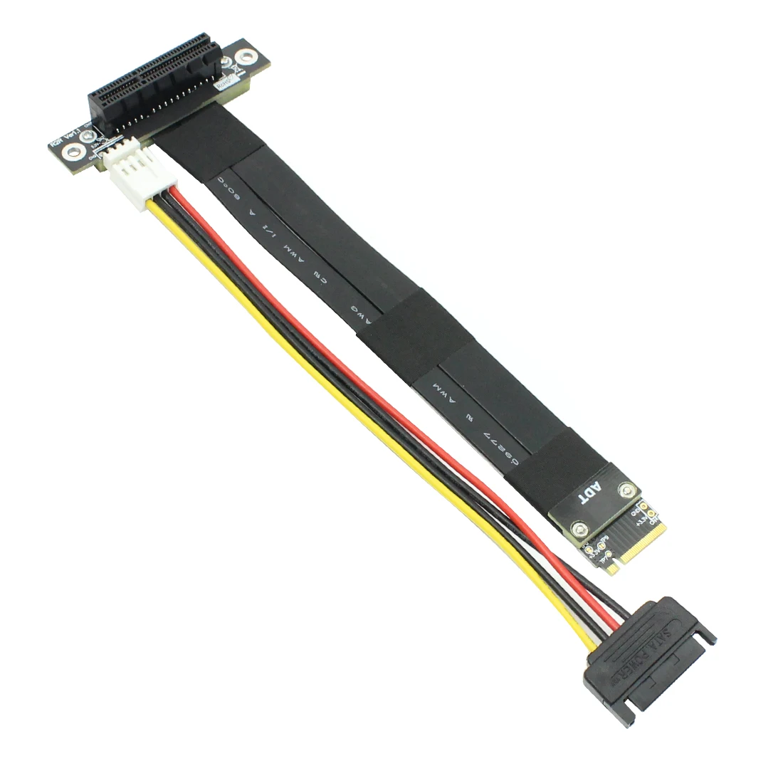 Riser PCIe x4 3 0 PCI E 4x к M.2 для NGFF NVMe M Key 2280 карта расширения Gen3.0 удлинитель кабеля M2 Express