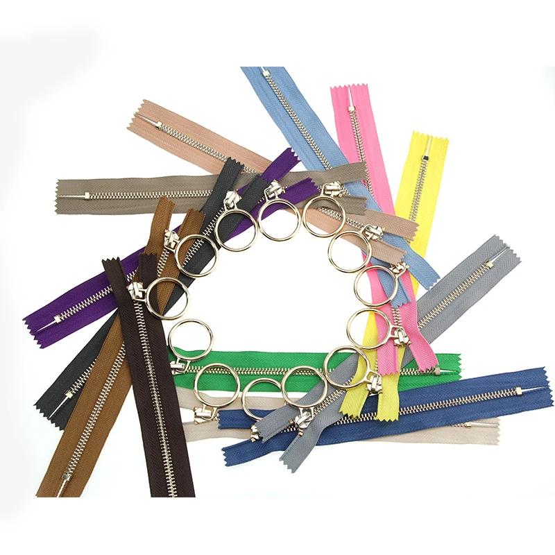 5 #2 шт 20 см закрытый автоматический замок Платиновое Покрытие розовое золото