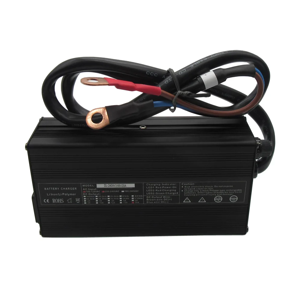 3.65V 20A Lifepo4 Fast Charger 1S 3.2V 3.3V 20A LFP UPS Solar RV Ebike Forklift Lithium Iron Phosphate Battery Cell Charger