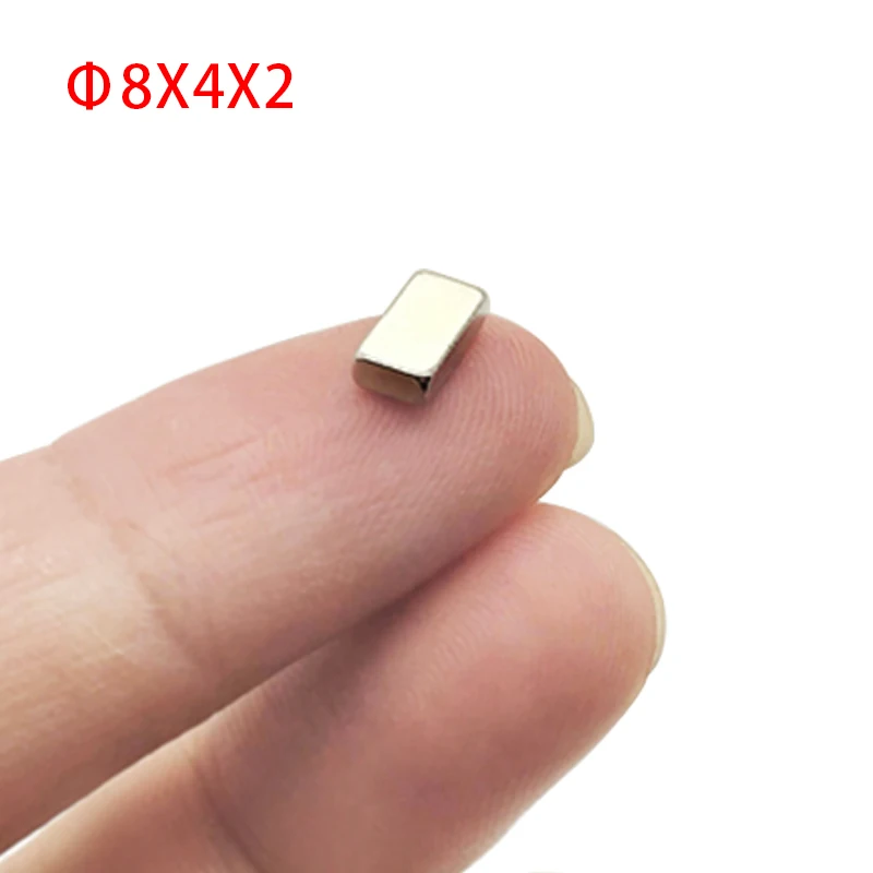 

Small Neodymium Magnet Strip 8x4x2mm Mini Thin Rectangle Magnet Strong Powerful Permanent Rare Earth Magnets Imanes Magnetic Bar