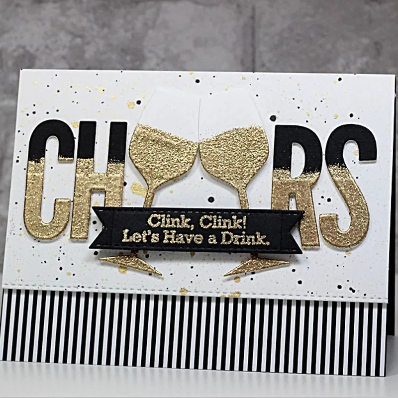 Металлические штампы с леопардовым рисунком кошки для празднования вина