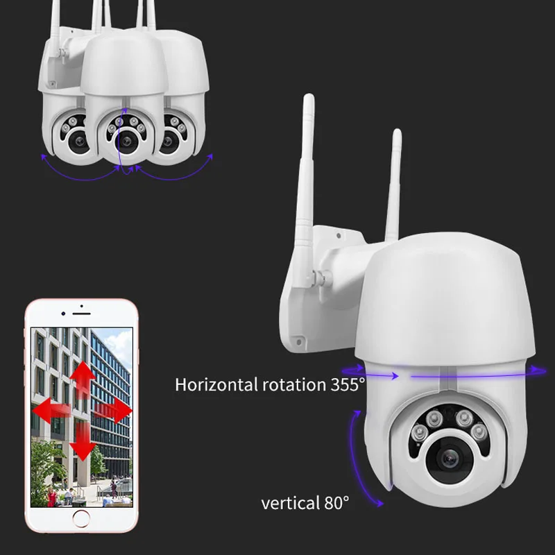 Ip-камера Full HD 2MP скоростная купольная камера наблюдения 1080P Wifi камера с автоматическим отслеживанием PTZ ip-камера двухсторонняя аудио Onvif Домашняя безопасность