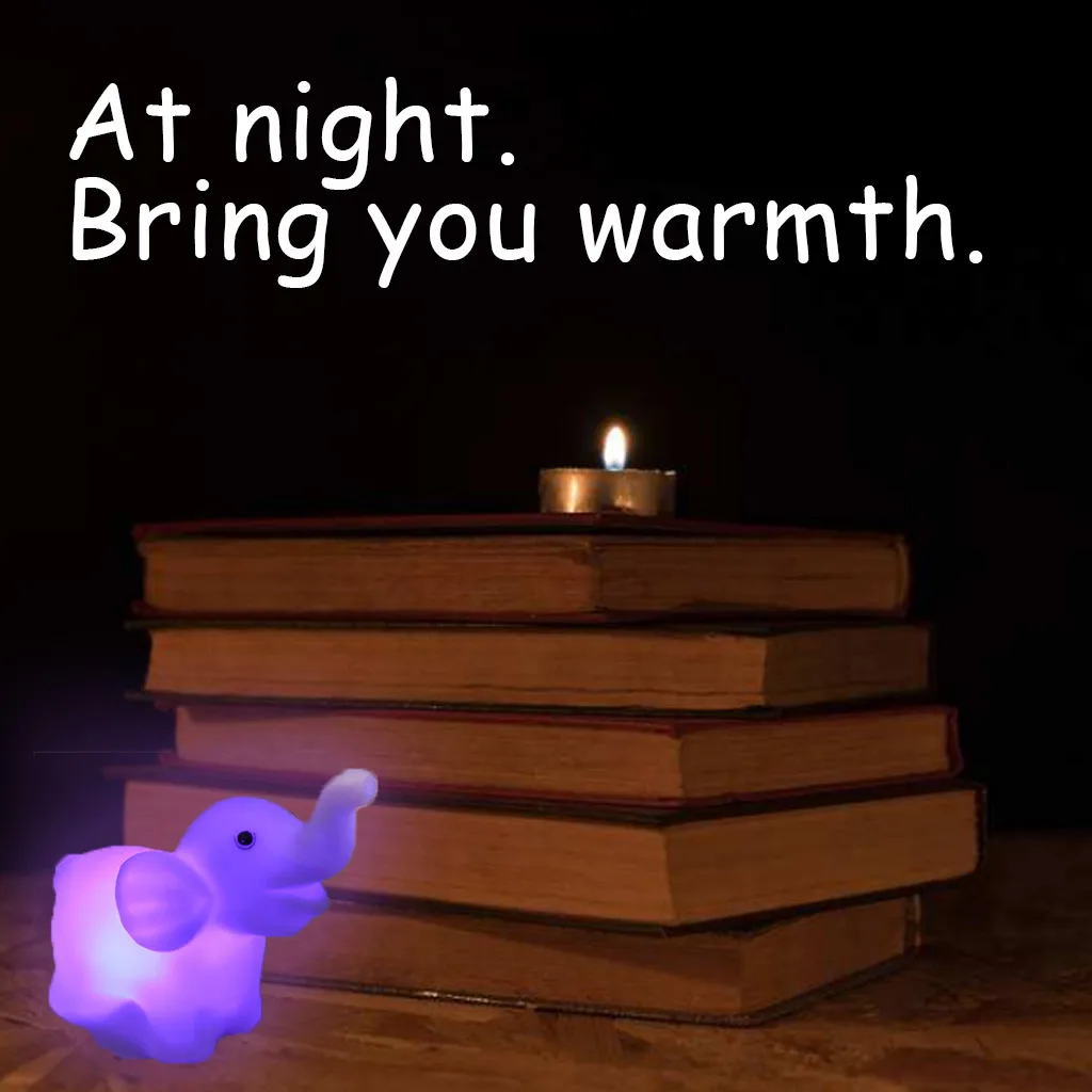 Светодиодные Красочные ночные светильники для детей милые декоративные детской