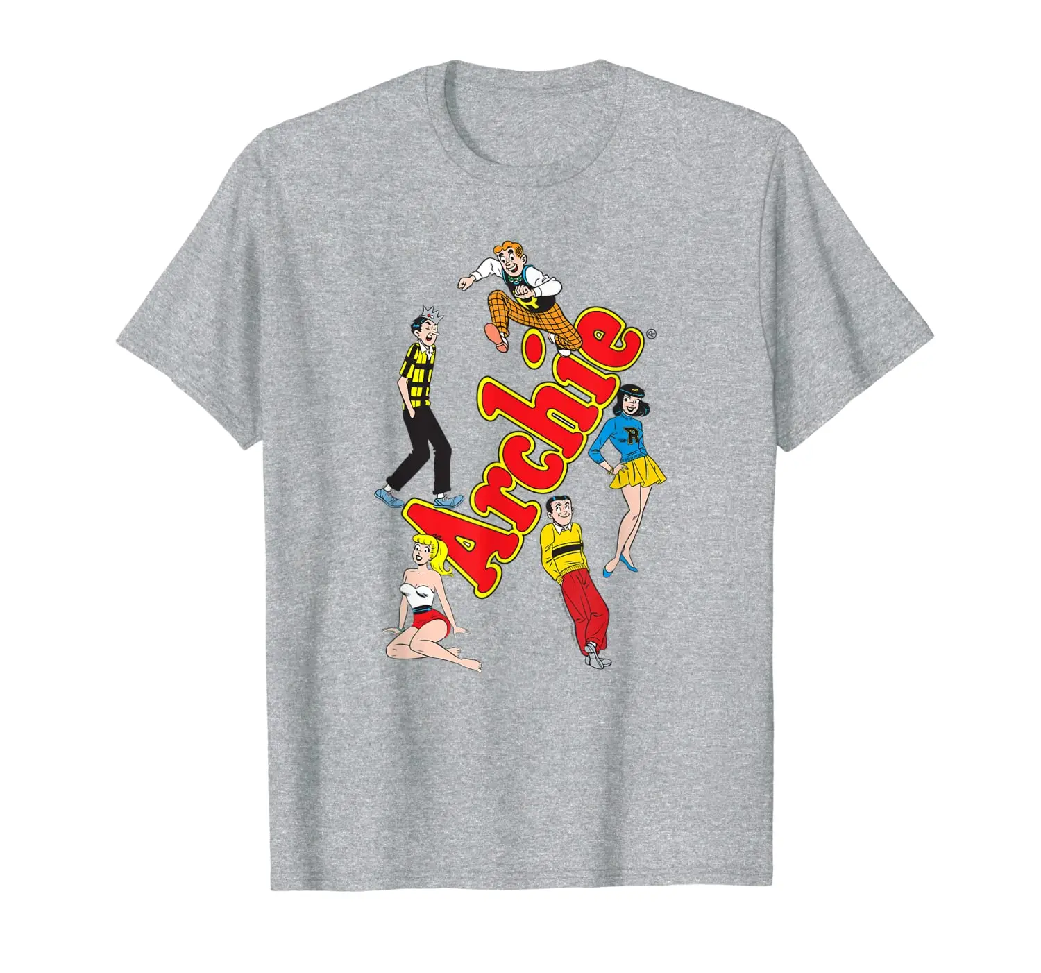 

Скошенный логотип Archie с футболкой