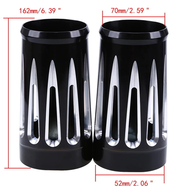 CNC Алюминиевые Чехлы для передней вилки мотоцикла велосипеда Harley 1997-2016 Electra Glide Road