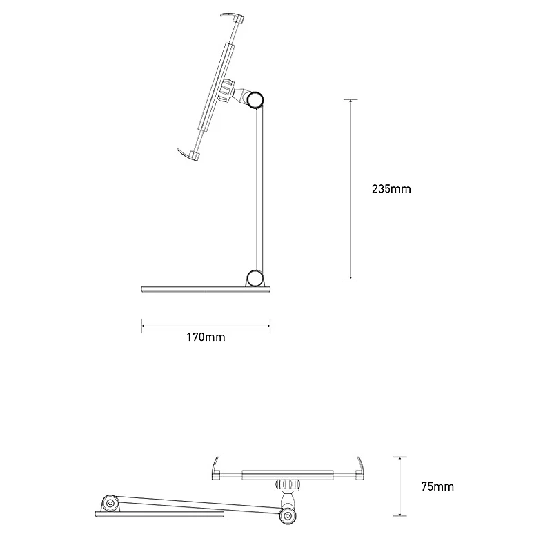 

Mobile Phone Support Lazy Live Desktop for iPad Tablet Computer Support Frame Universal Clip
