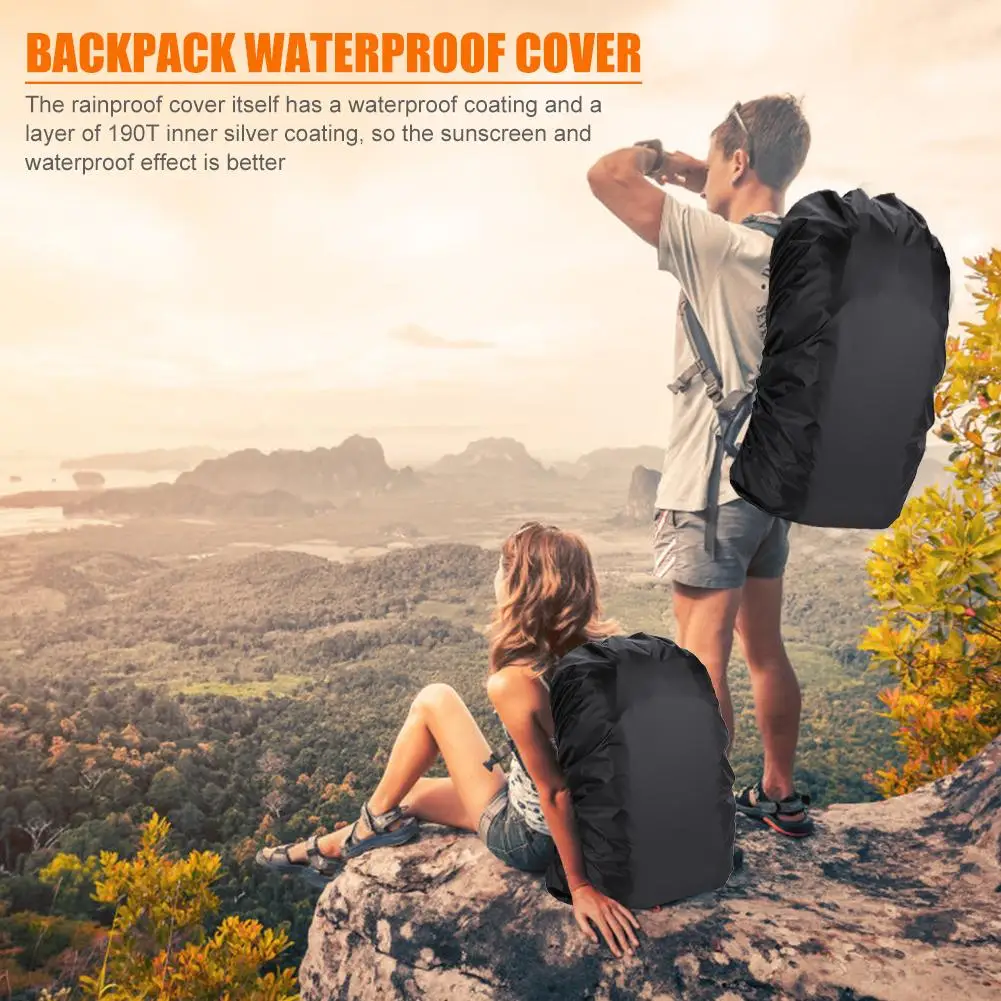 

Hot Sale Sport Bags Covers Delicate Texture Folding Waterproof Dustproof Backpack Rain Cover Shoulder Protect Outdoor Tool