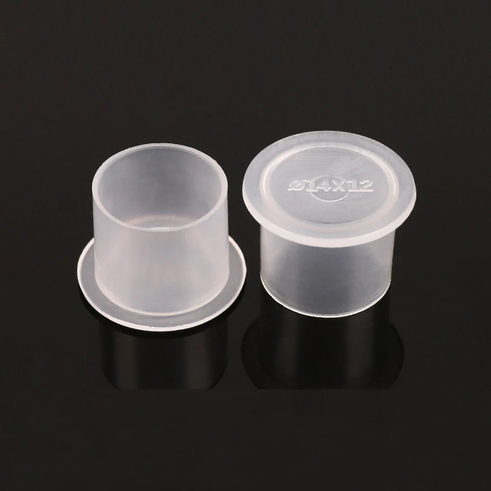 1000 шт. пластиковые прозрачные колпачки для пигмента тату|Аксессуары татуажа| |