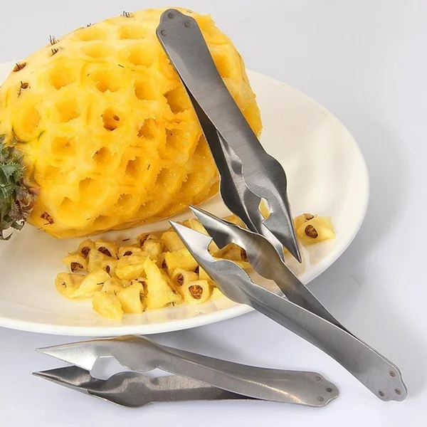 

Pineapple Eye Peeler Kitchen Stainless Steel Seed Remover Cutting Clip Useful Pineapple Knife Practical Seed Removal Fruit Tool