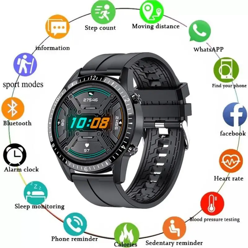 

I9 Smart Watch Men 1.3 inch Full Touch Screen Sport Fitness Watch Heart Rate Monitor Call Reminder IP67 Waterproof For Android