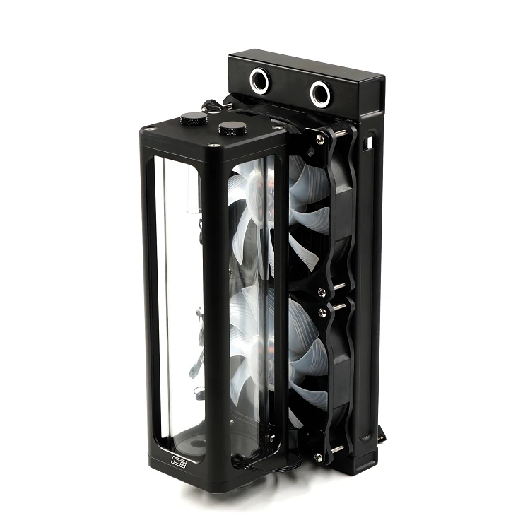 IceManCooler ICE-RX7 240 мм стеклянный резервуар для воды комбо 5В 3PIN ARGB светильник
