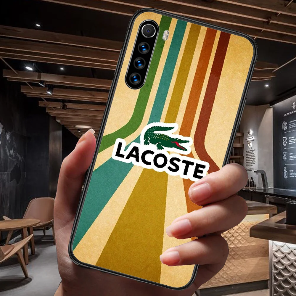 

French Luxury Brand LACOETER Phone Case For Xiaomi Redmi Note 7 8 8T 9 9S 4X 7 7A 9A K30 Pro Ultra black Hoesjes Tpu Etui