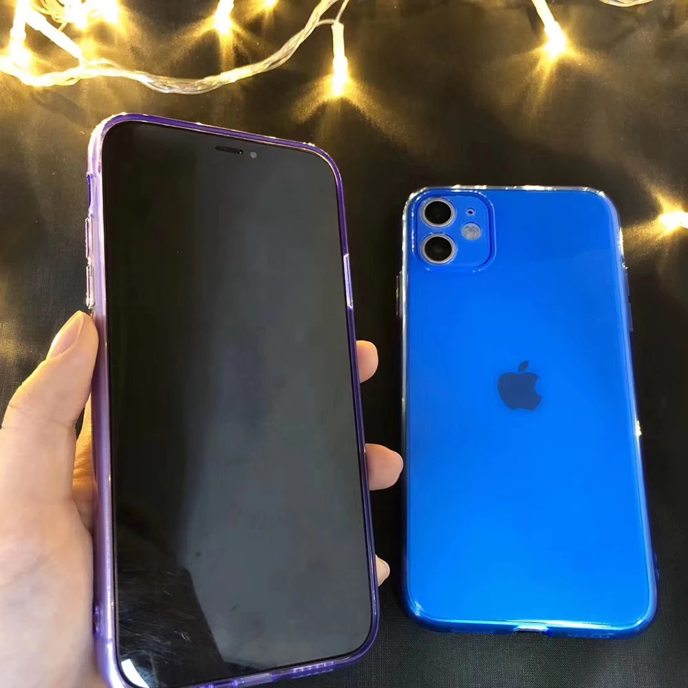 Модный флуоресцентный цветной чехол для телефона iphone 11 12 13 Pro Max XR X XS 8 7 Plus SE 2020