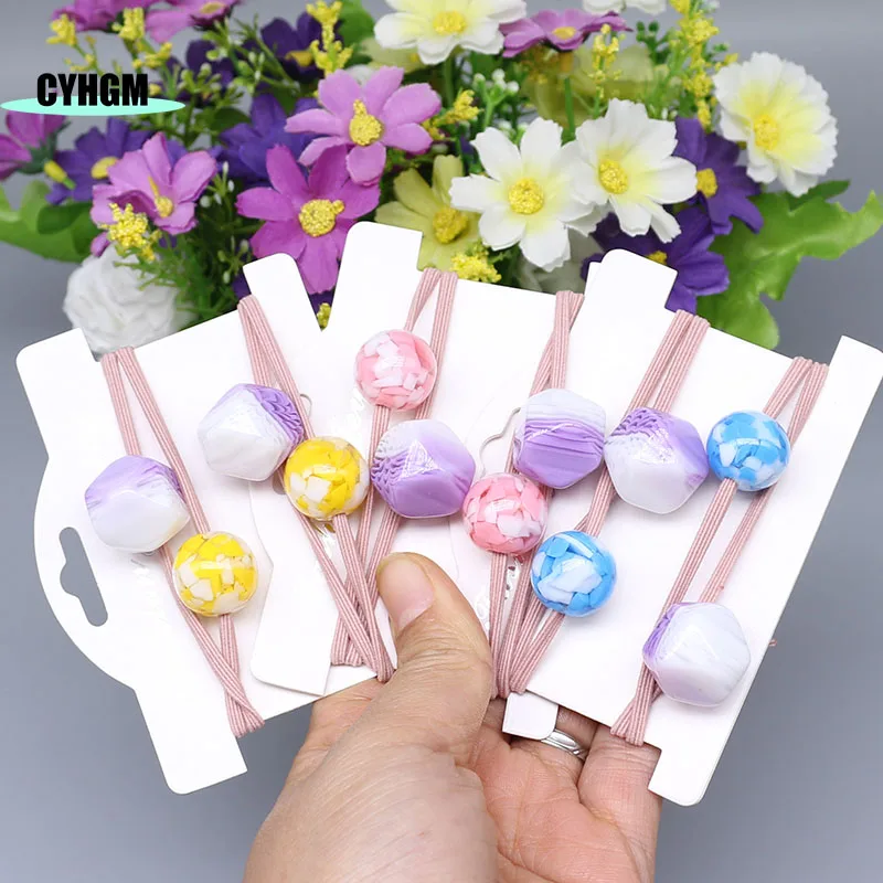 New Fashion korean amber ladies Hair rope Accessories for Women hair ties Girls elastic bands scrunchies pack A05-5 |