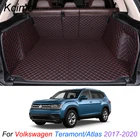 Кожаный коврик для багажника, автомобильный коврик для багажника, напольный ковер для Volkswagen Teramont Atlas 2017-2020