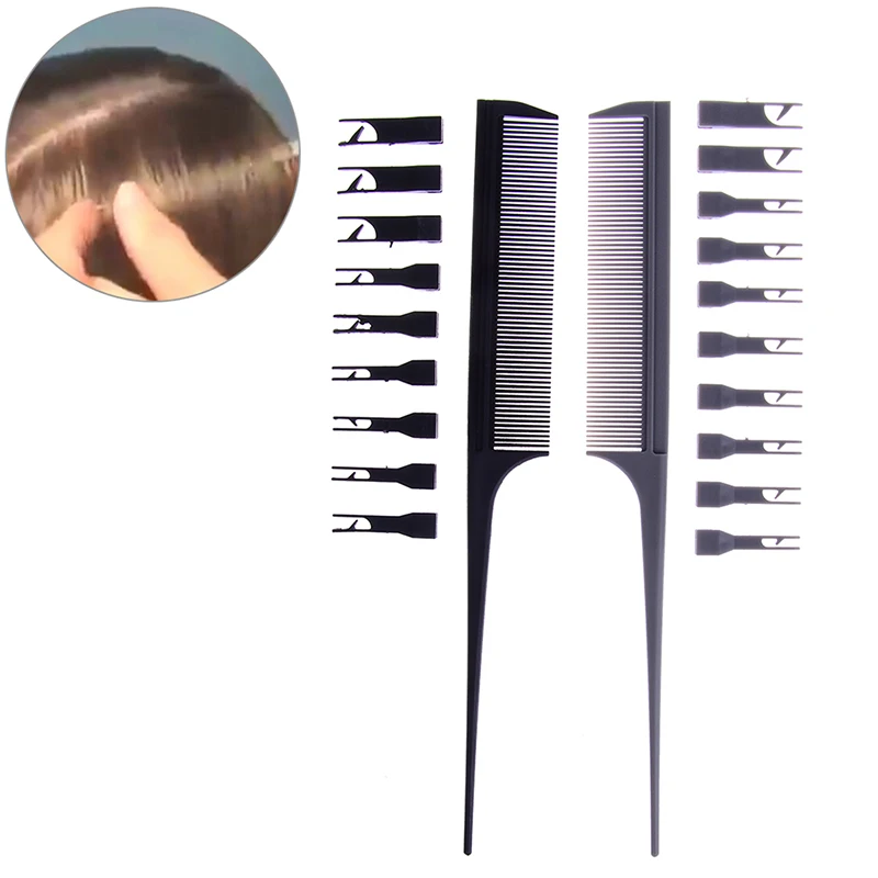 2 сторонняя Регулируемая Расческа для окрашивания волос массажная насадка