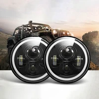 7 5 inch dc 10 30v 280w h4 to h13 round headlight waterproof ip68 7 5 motorcycle headlight for cafe racer car dodge ford boat