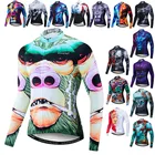 Футболка Weimostar мужская с длинным рукавом, Джерси с 3D рисунком, топ, одежда для велоспорта, осень