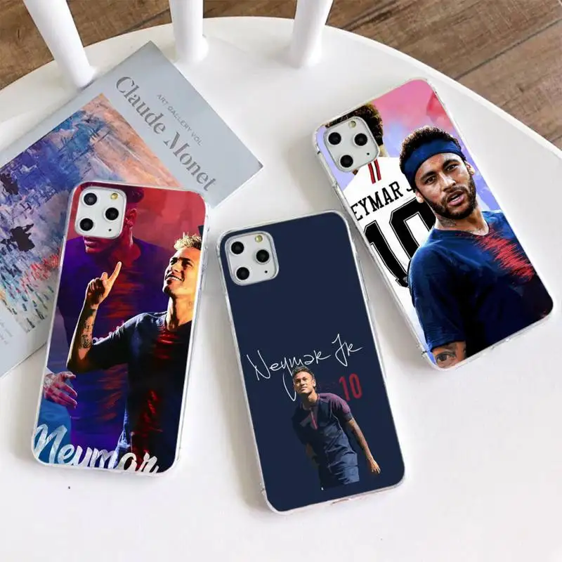 Чехол для телефона с изображением футбольной звезды Neymar jr iphone 12 pro max mini 11 XS MAX 8 7 6 6S