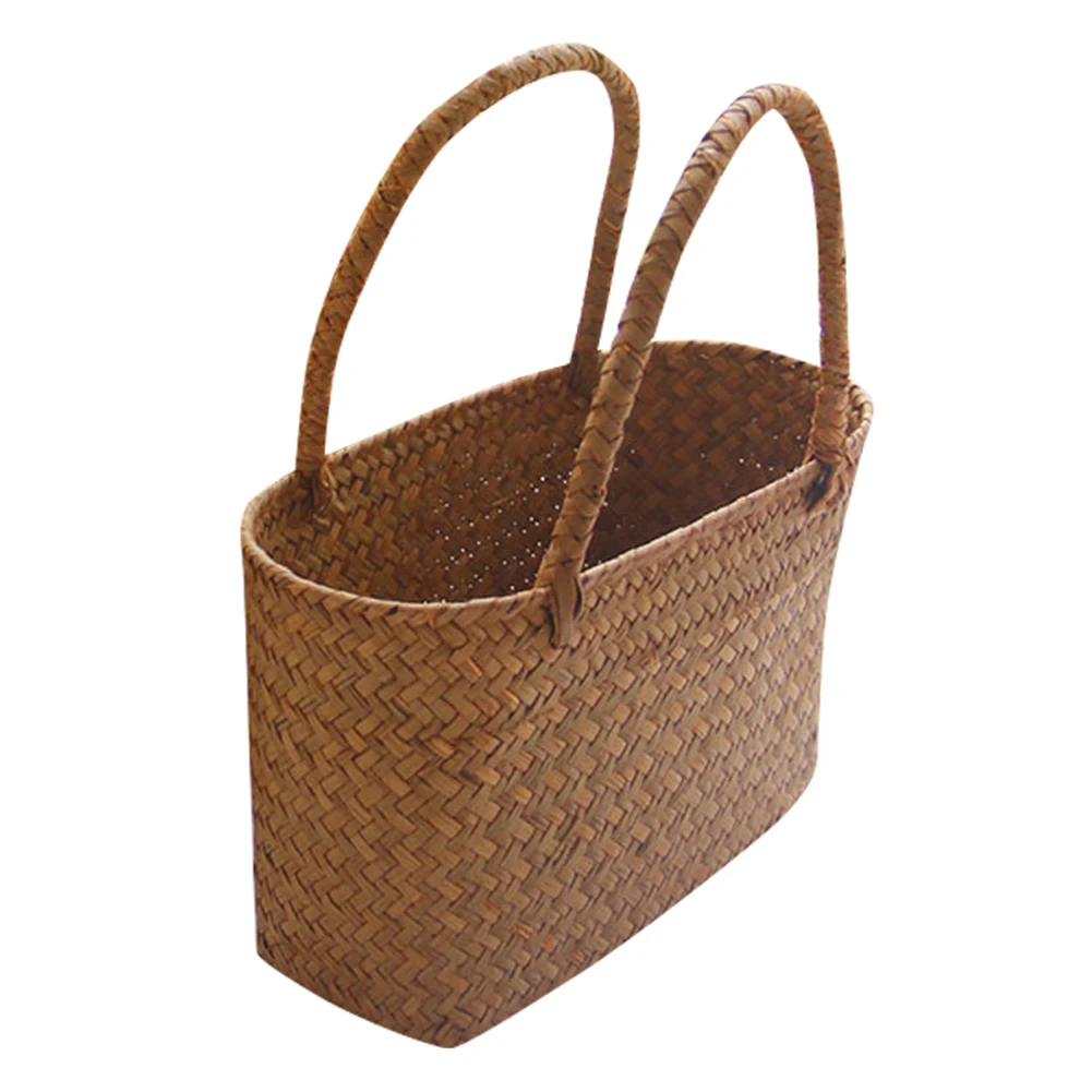 Seaweeds Woven Basket Flower Garden Succulent Bag Crafts Storage StockHome &amp Organization St | Дом и сад
