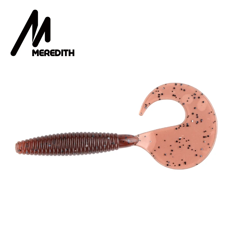 MEREDITH 90 мм Grub искусственные рыболовные приманки 10 шт. 4,4 г мягкие наживки для рыбы Хищник снасти червь воблеры мягкие приманки - Цвет: O