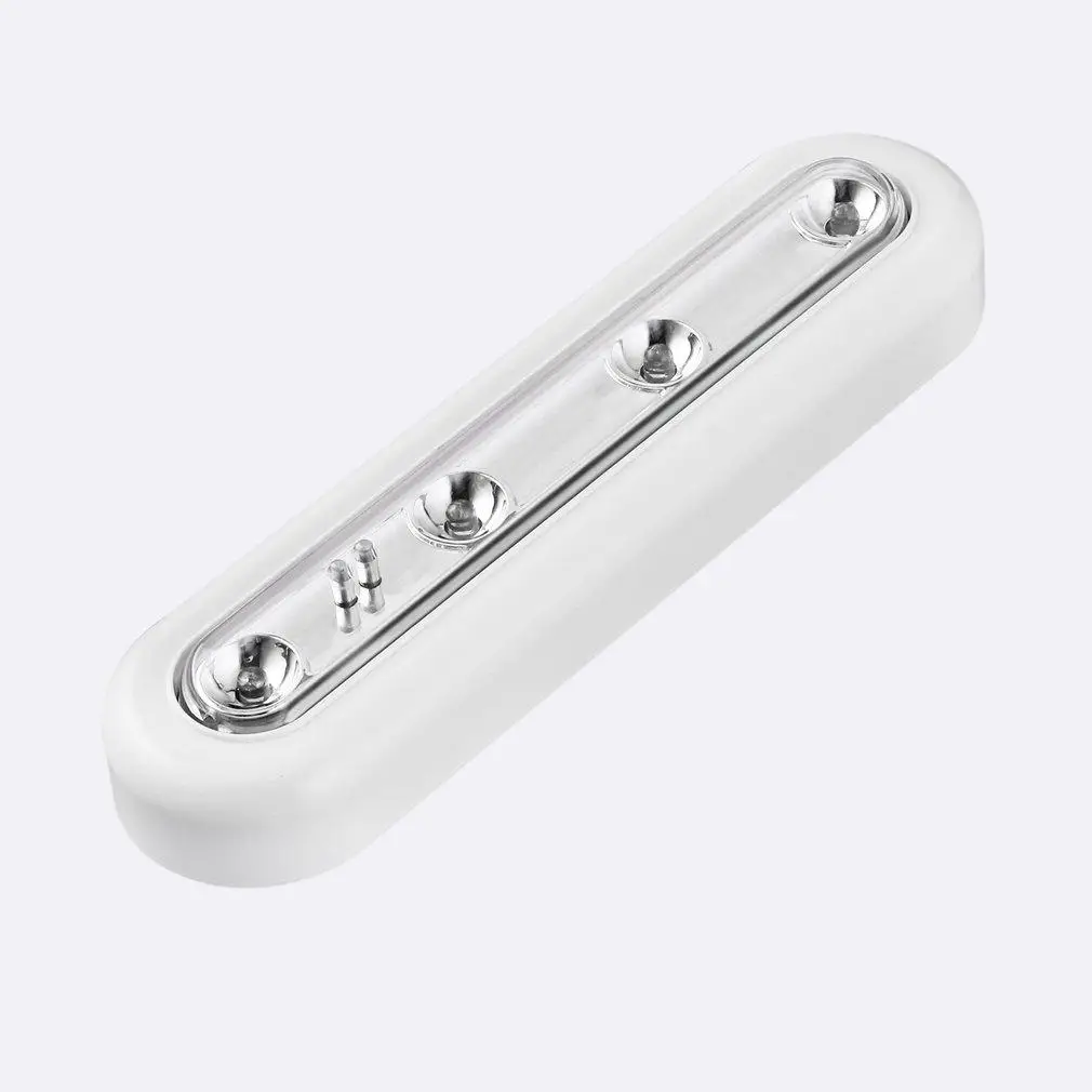 Поворотный сенсорный светильник с 4 светодиодами под шкаф