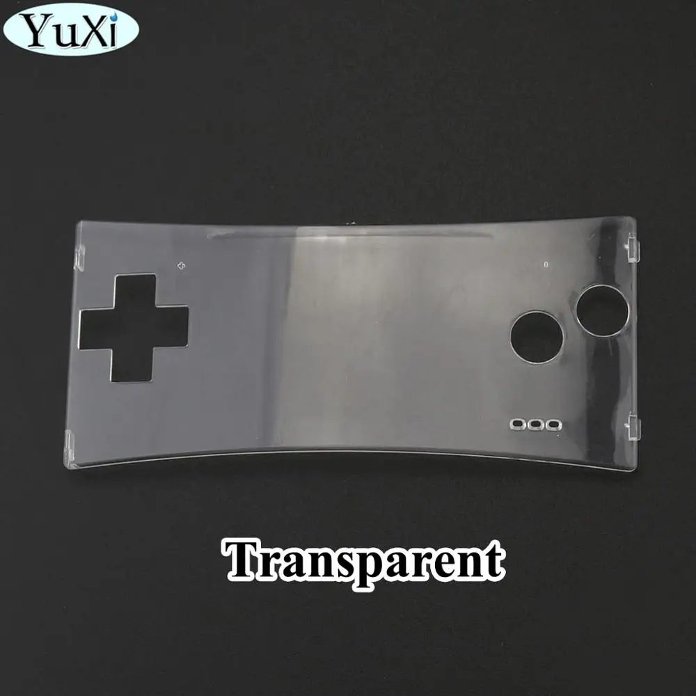 YuXi прозрачный ремонтный передний корпус чехол лицевой панели для NAND Gameboy Micro GBM