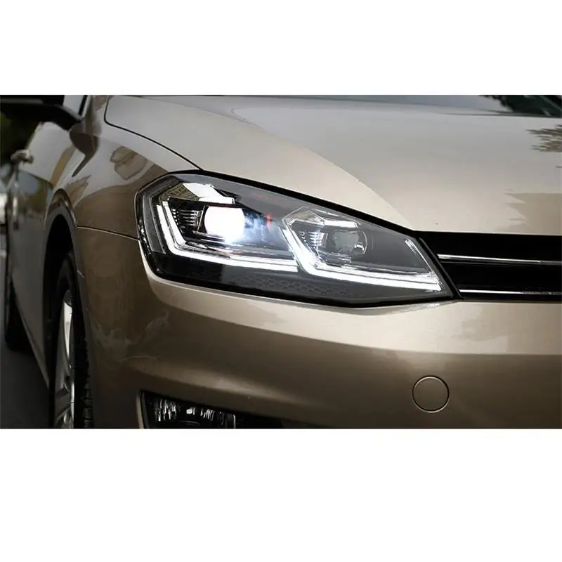 Drl Automovil Запчасти для укладки Neblineros Led Para Автомобильные фары Задние Автомобильные фары в сборе 14 15 16 17 для Volkswagen Golf 7