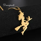 Женское винтажное ожерелье Dawapara из нержавеющей стали колдовские украшения, золотой Подарок на годовщину