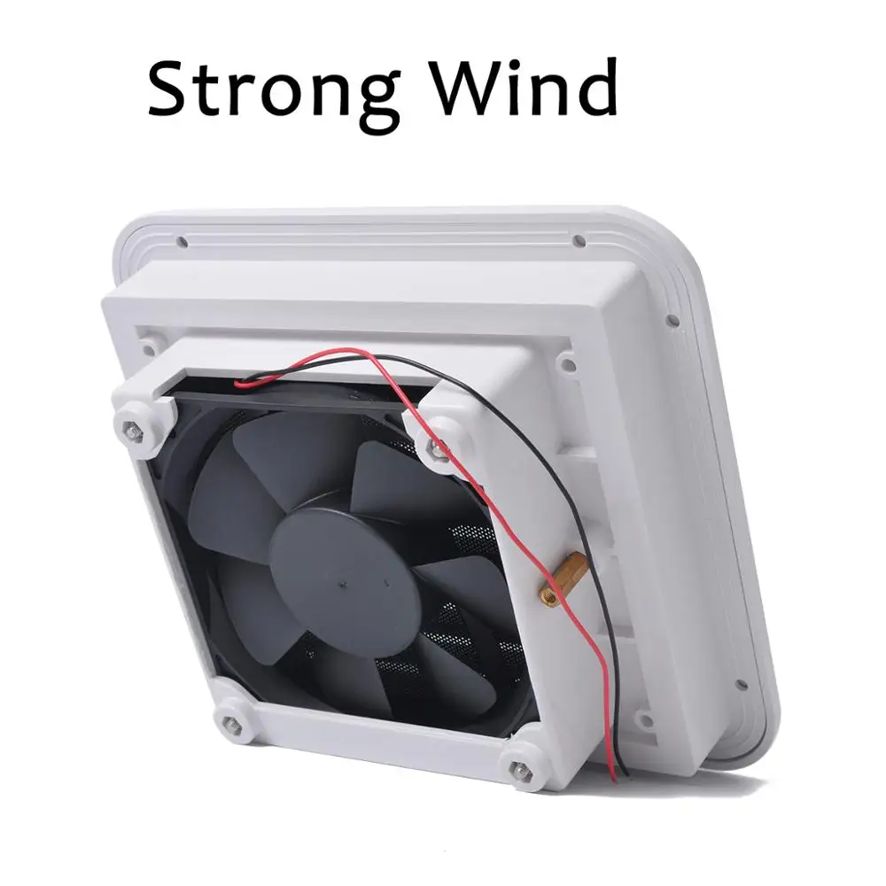 Dust-proof Ventilation Fan Caravan Side Exhaust Air Outlet Vent For RV Motorhome Trailer Boat Yacht caravan camper caranvan - Цвет: strong wind